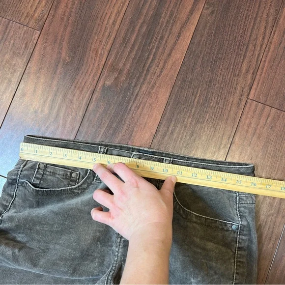 Jag Gray Beige Corduroy Jeans Pants Mid Rise Boot Leg Womens Size 8 - Picture 10 of 13